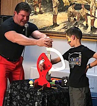 testimonials pic for kids magic show.jpg copy This won't get me good testimonials from mum!